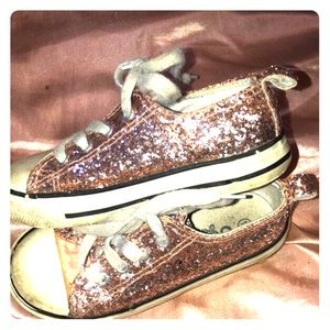 Girls glitter shoes size 10